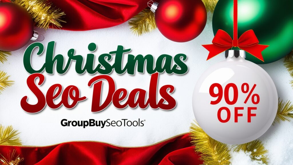 Christmas SEO Deals - Groupbuyseotools Promo Discount Code 90% OFF