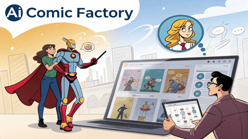 AI Comic Factory Create Custom Comics Instantly with AI-Powered Storytelling