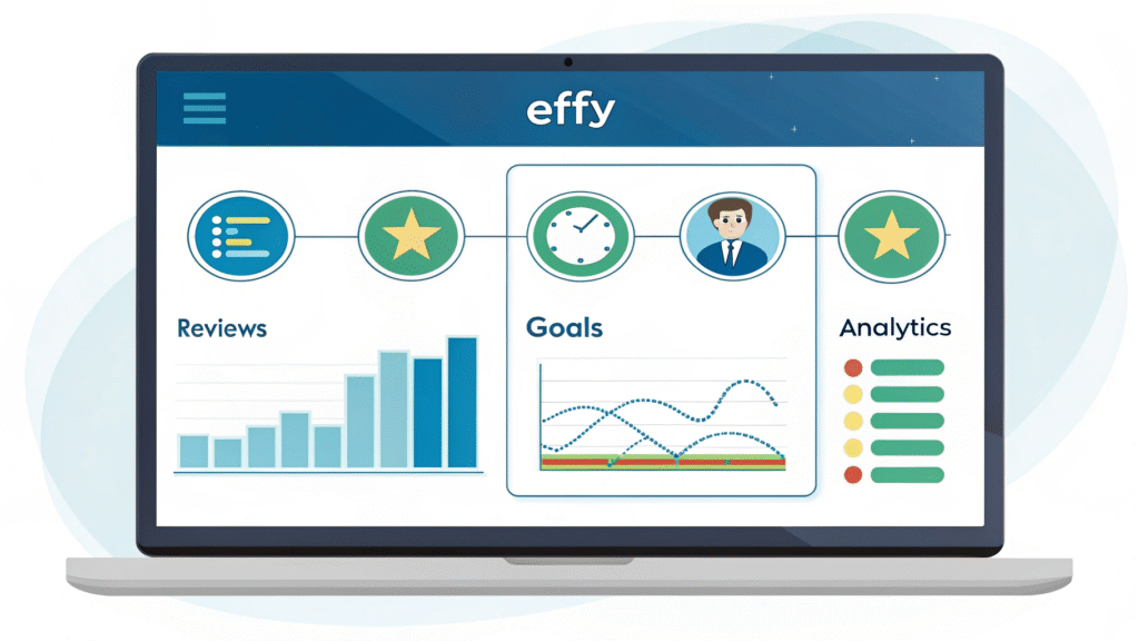 Effy helps companies run effective 360-degree feedback and performance reviews with customizable templates, AI insights